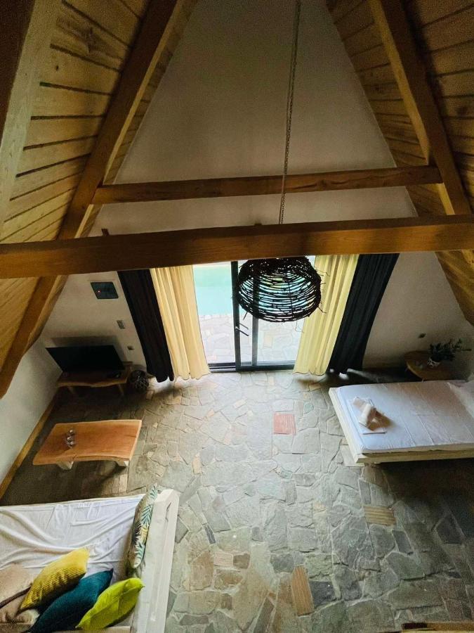 Unique Wooden Villa With Pool Olympiada Extérieur photo